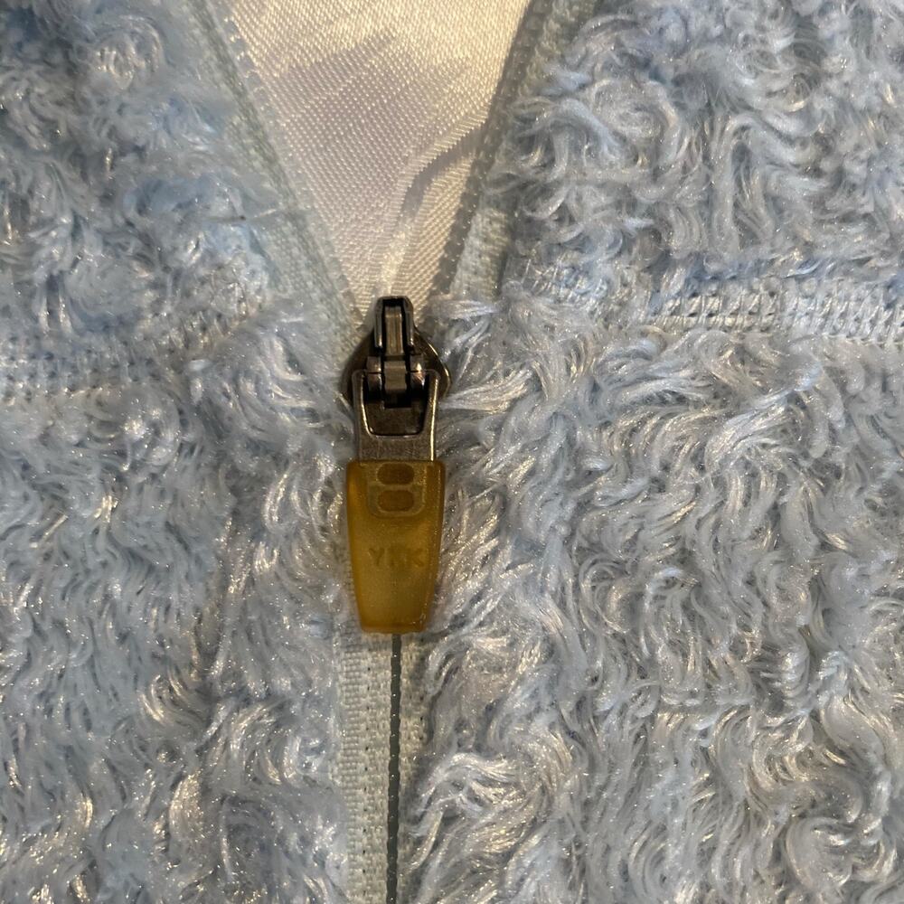 L.L.Bean Vintage Light Blue Fleece Jacket Women’s Size L Regular - Picture 11 of 16